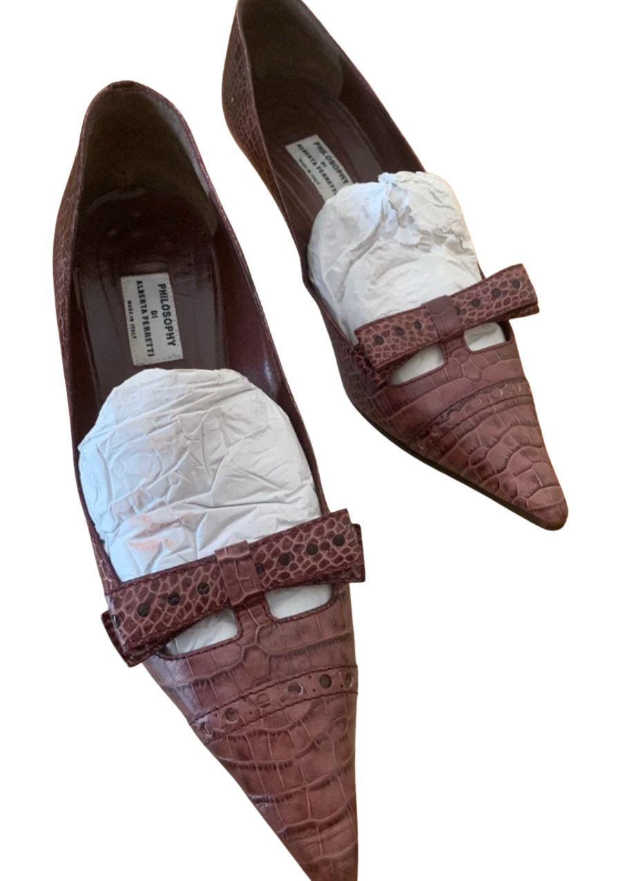 Philosophy di Alberta Ferretti Bow Pumps