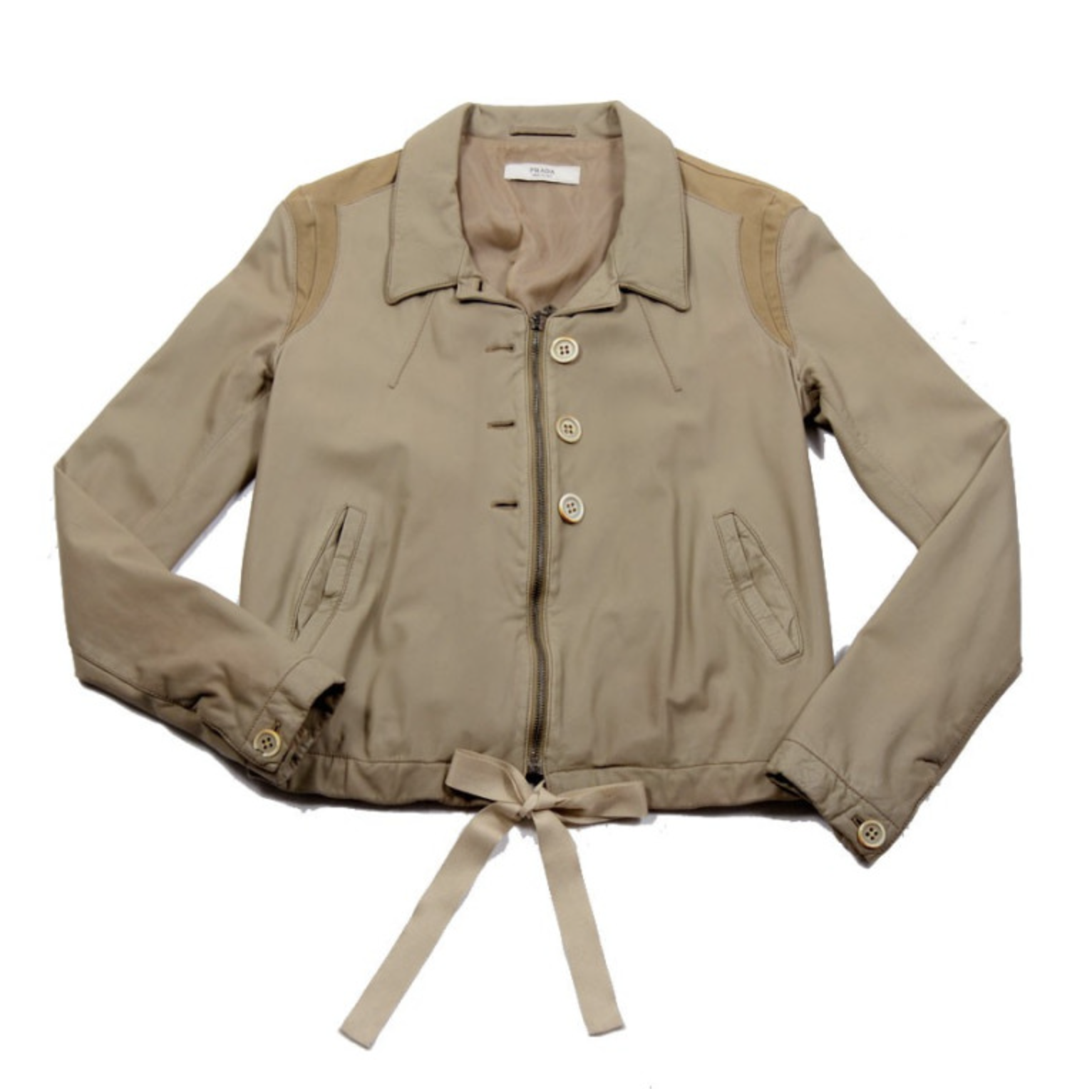 Prada Buttoned Zip Jacket