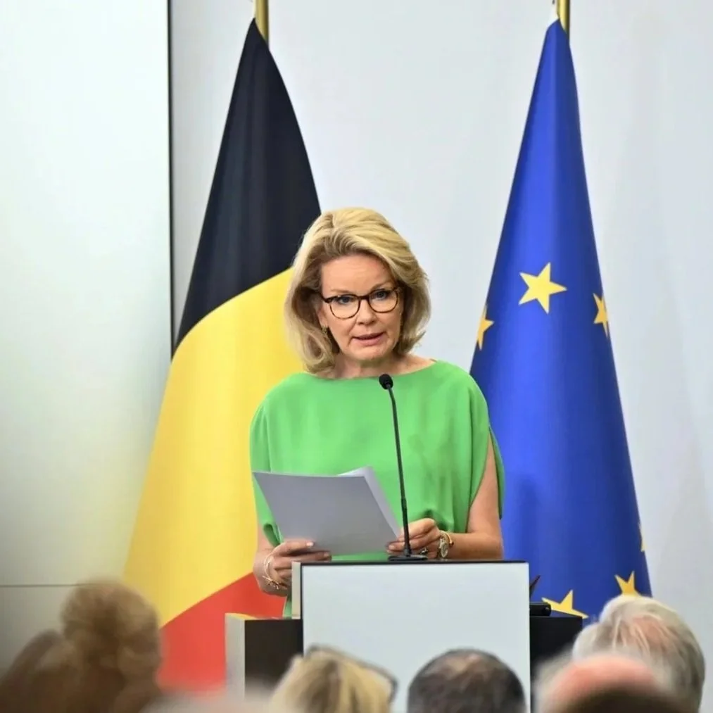 Queen Mathilde attends conference on obesity and food policy