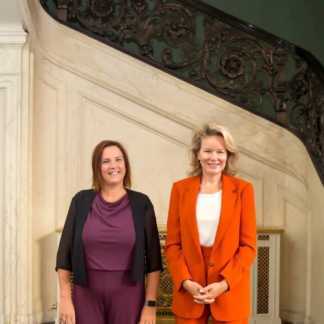 Queen Mathilde meets new CEO of Child Focus