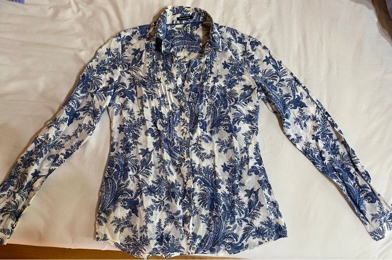 Massimo Dutti Long Sleeve Printed Shirt