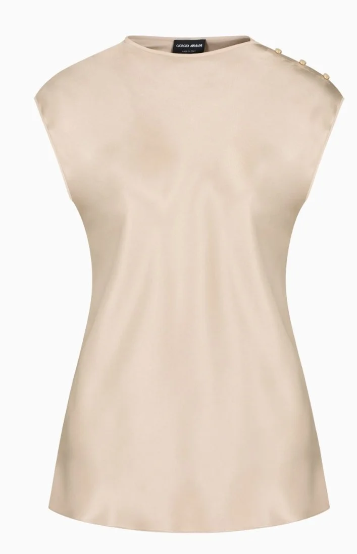 Giorgio Armani Double Silk Satin Blouse
