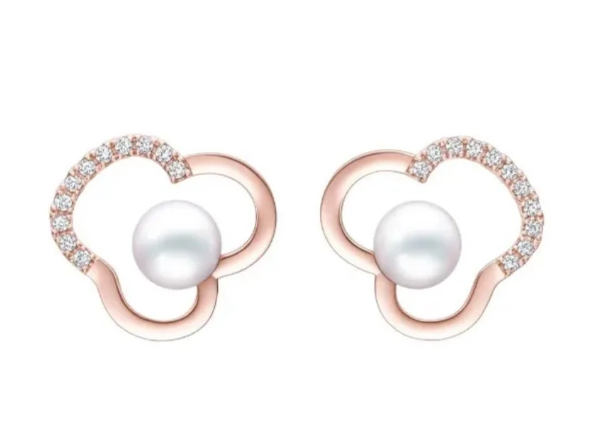 TASAKI Chants Pearl and Diamonds Earrings