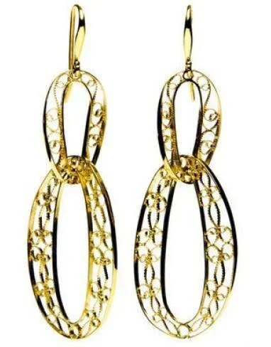 Arabel Lebrusan Filigree Links Drop Earrings