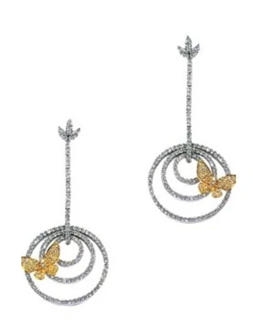Yanes Butterfly Diamond Earrings