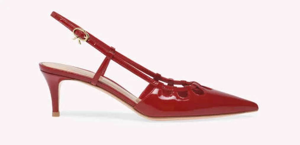 Gianvito Rossi Eloise 55 Pumps in Red Glossy Nappa
