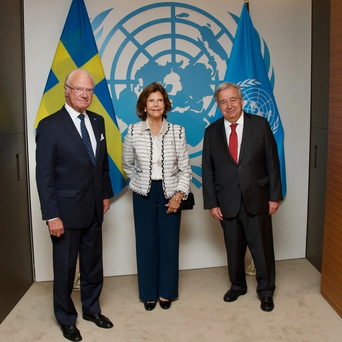 King Carl Gustaf and Queen Silvia attend UN General Assembly - Day 1