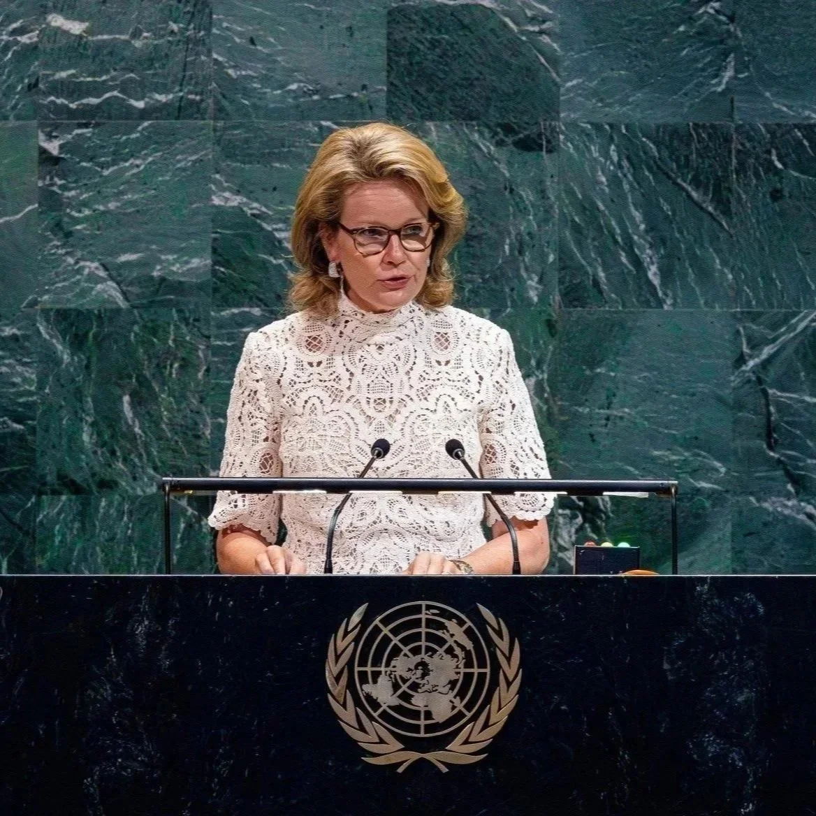 Queen Mathilde attends UN General Assembly - Day 2