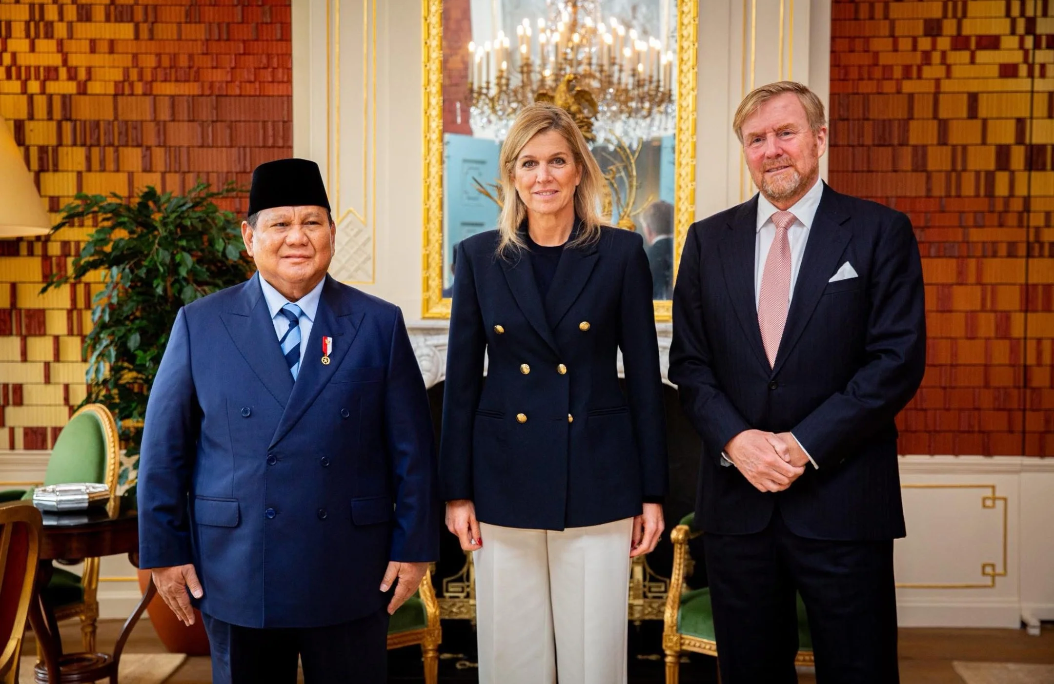 King Willem-Alexander and Queen Maxima meet President of Indonesia