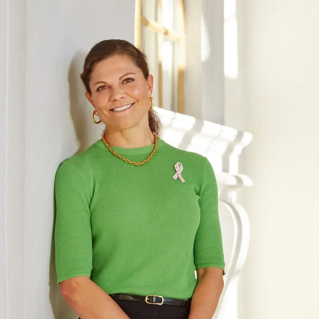 Crown Princess Victoria supports the Cancer Foundation's Pink Ribbon campaign