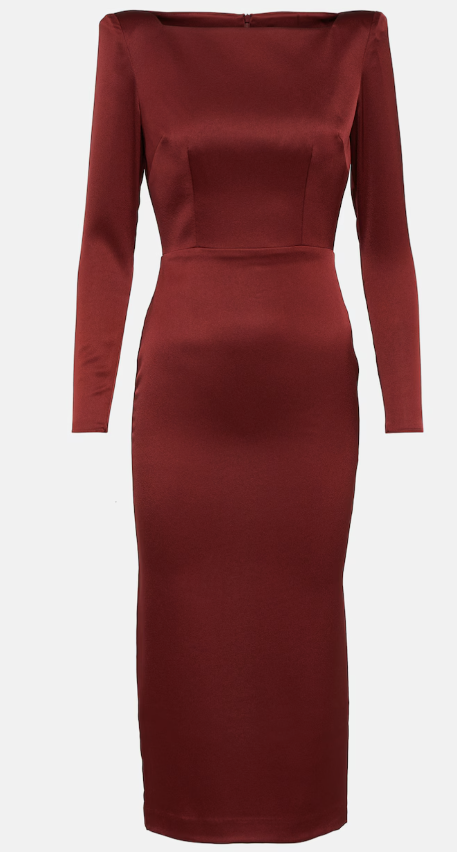 Alex Perry Satin Crepe Midi Dress