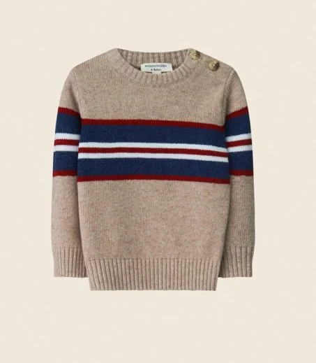 Buissonnière Striped Crew Neck Jumper