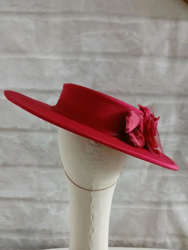 Sylvia Martinez Flower Boater Hat
