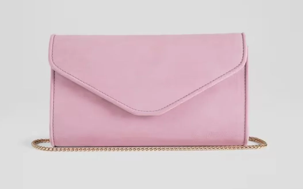 LK Bennett Dominica Clutch in Lilac Suede