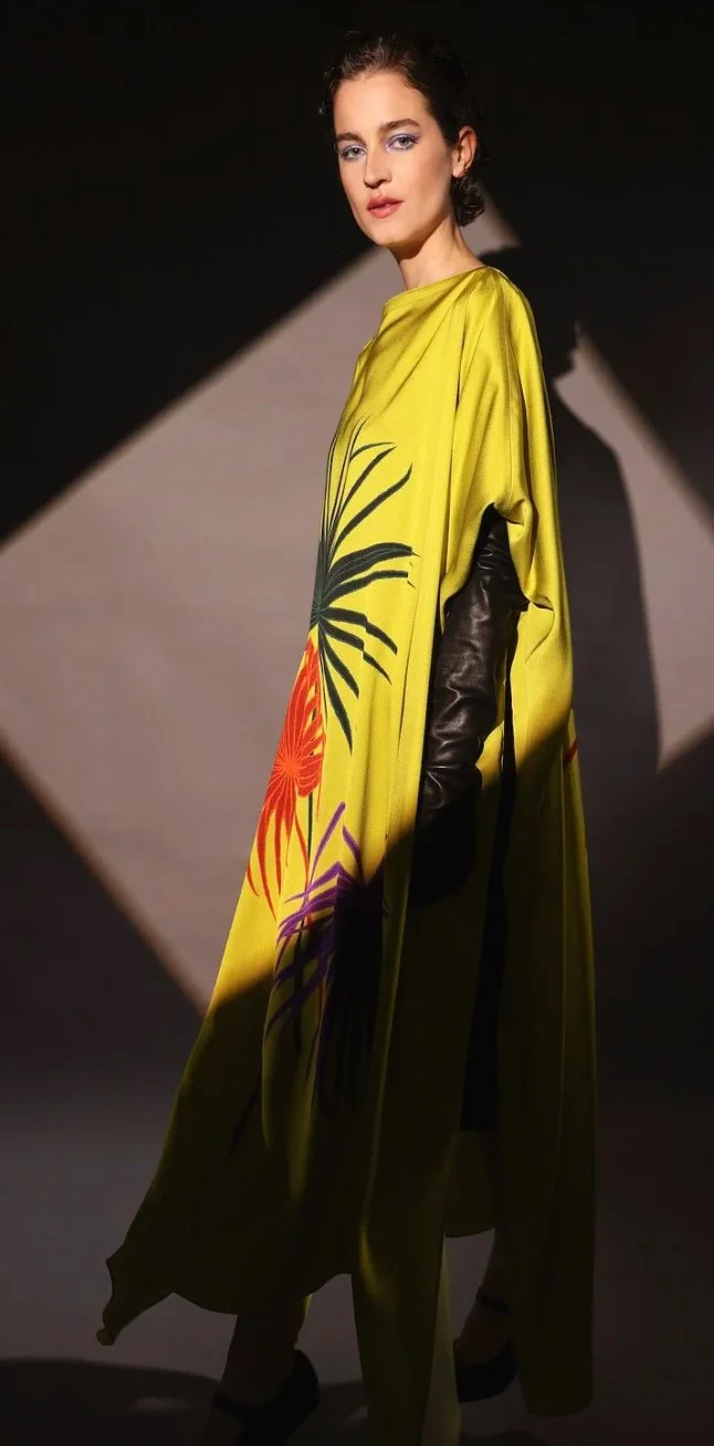 Katerin Theys Yellow Printed Dress