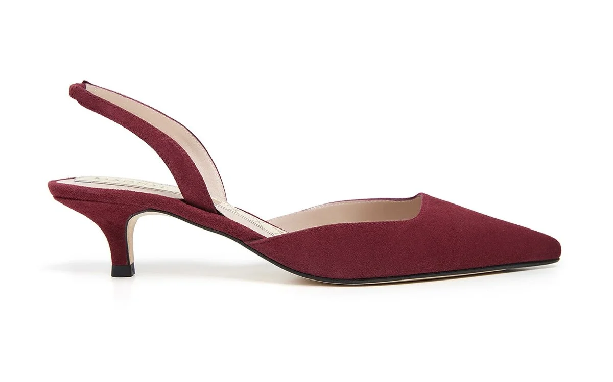 Magrit Mar Pumps in Burgundy Suede