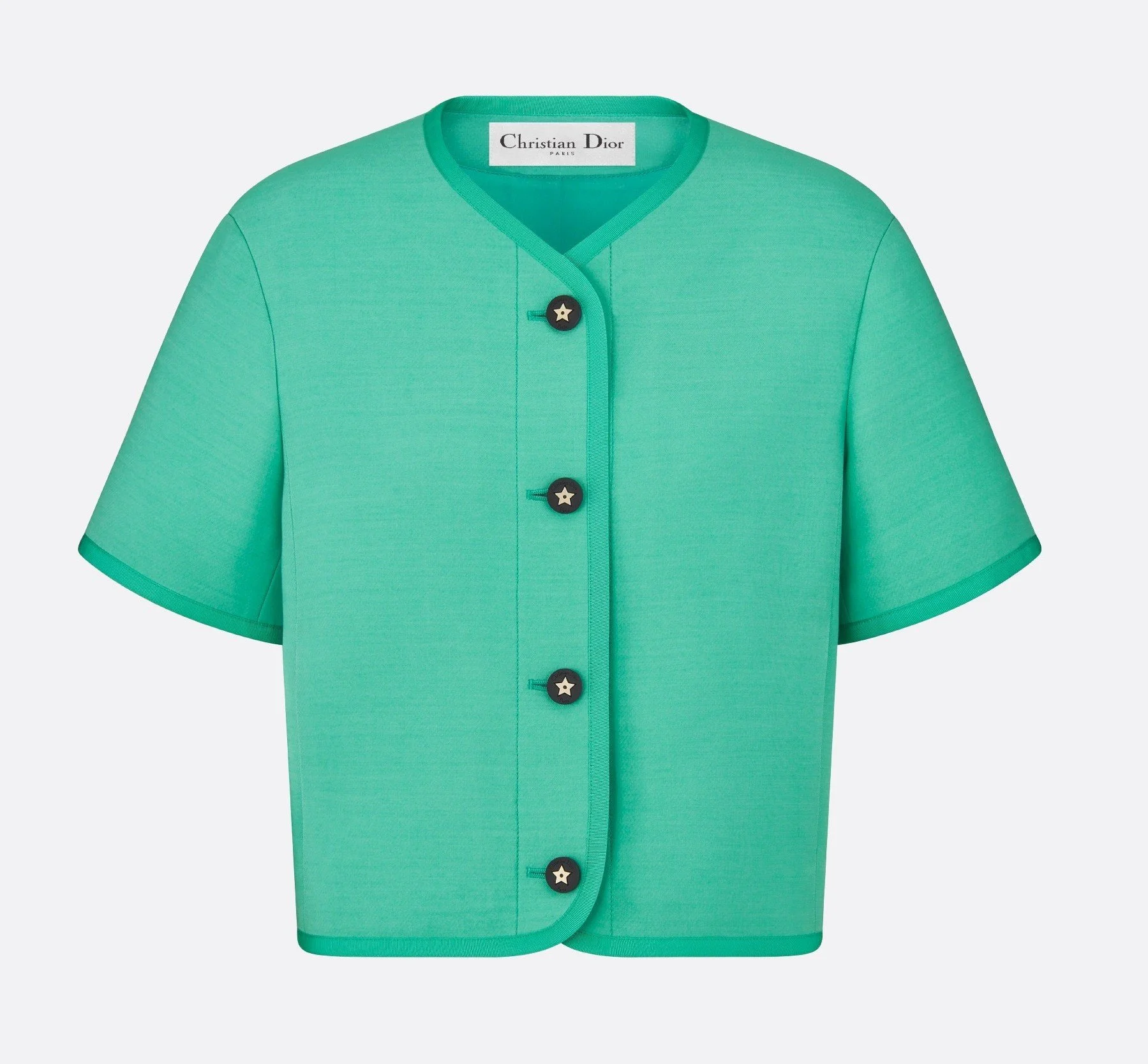 Christian Dior Dioriviera Cropped Jacket in Aquamarine.jpeg