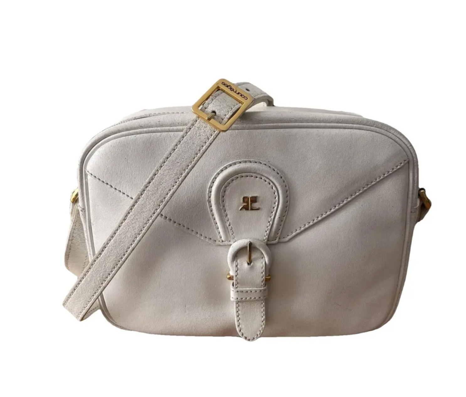 Courrèges Crossbody Leather Bag