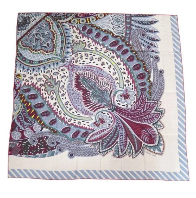 Hermes Le Jardin de la Maharani Scarf