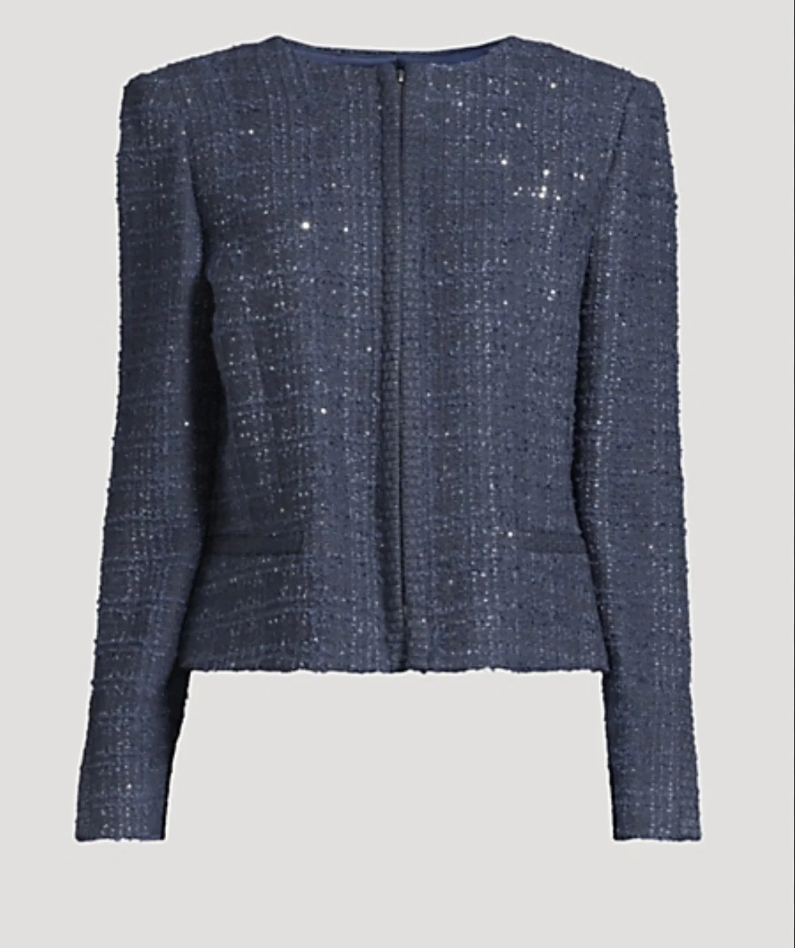 Emporio Armani Sequin-Embellished Tweed Jacket