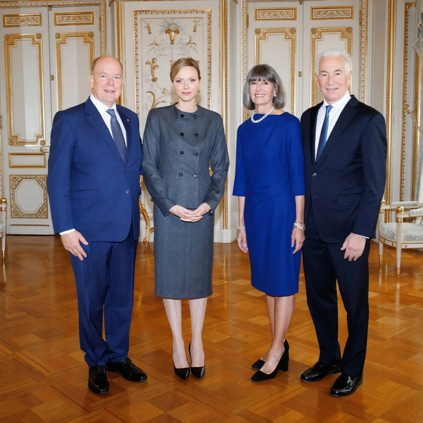 Prince Albert and Princess Charlene meet US Ambassador to Monaco