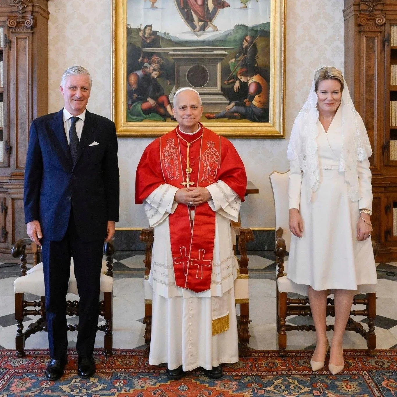 King Philippe and Queen Mathilde meet Pope Leo XIV at the Vatican