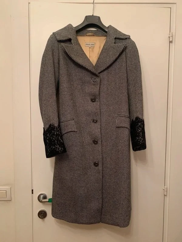 Alberto Biani Lace Trimmed Coat.jpg