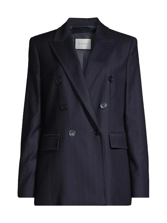 Andiata Traci Blazer in Dark Blue Pinstripe