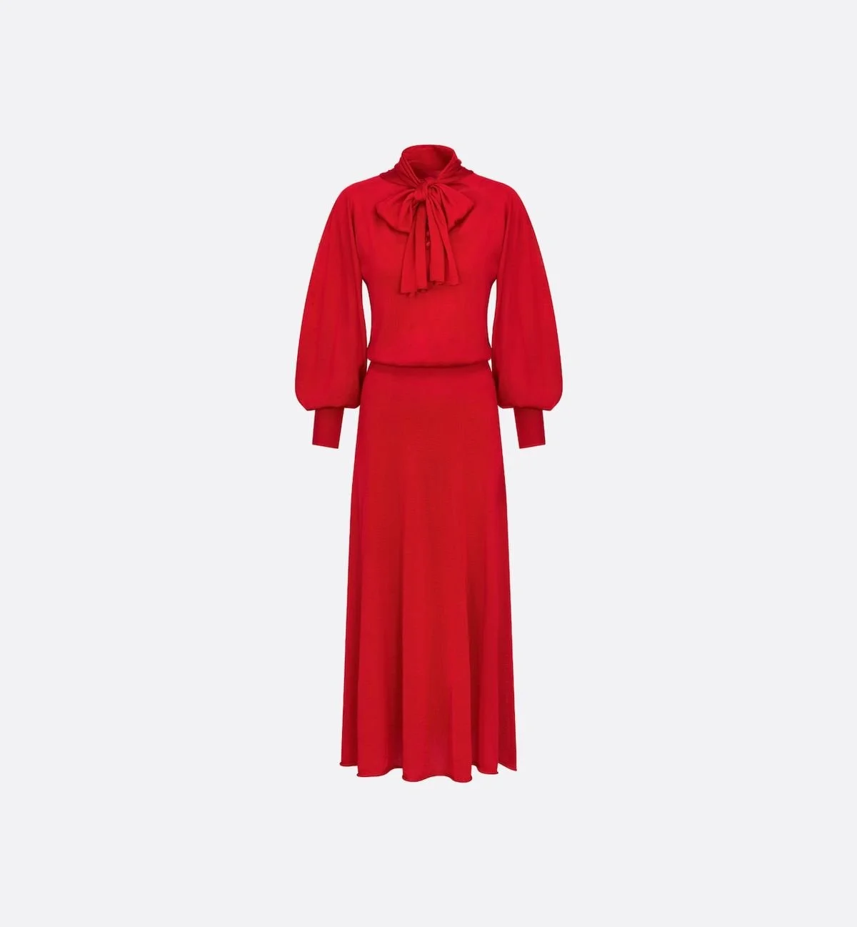 Christian Dior Mid-Length Midi Dress in Red