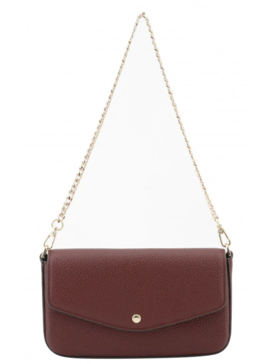 Pourchet Club Clutch Bag in Burgundy