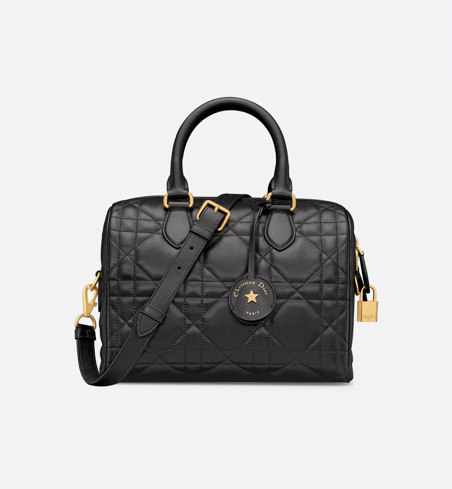 Christian Dior Groove 25 Bag in Black Macrocannage Calfskin.png