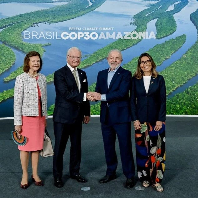 King Carl Gustaf and Queen Silvia attend Belém Climate Summit