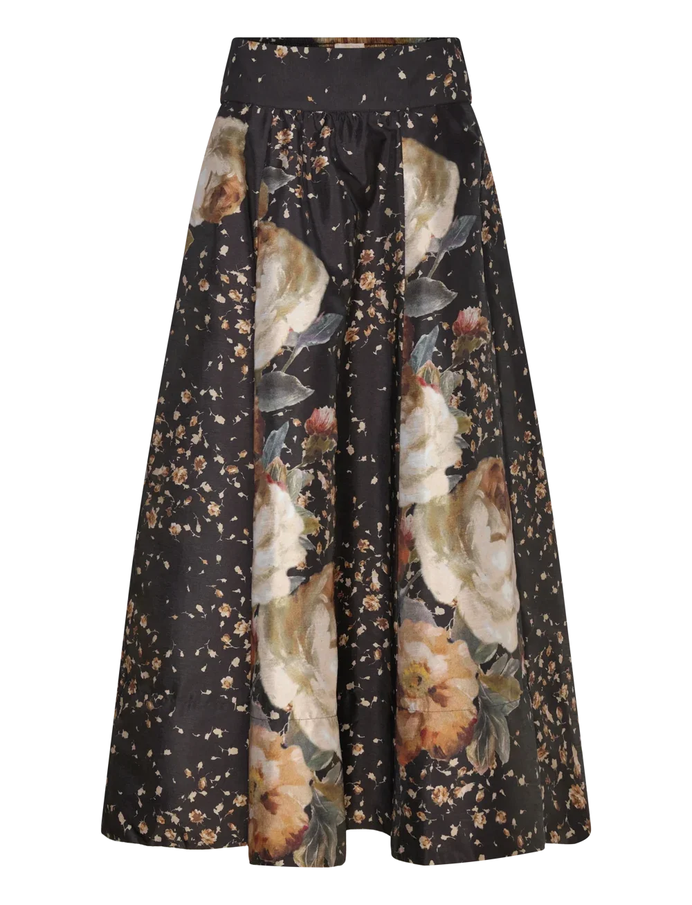 ByTiMo Taffeta Maxi Skirt in Dark Rose