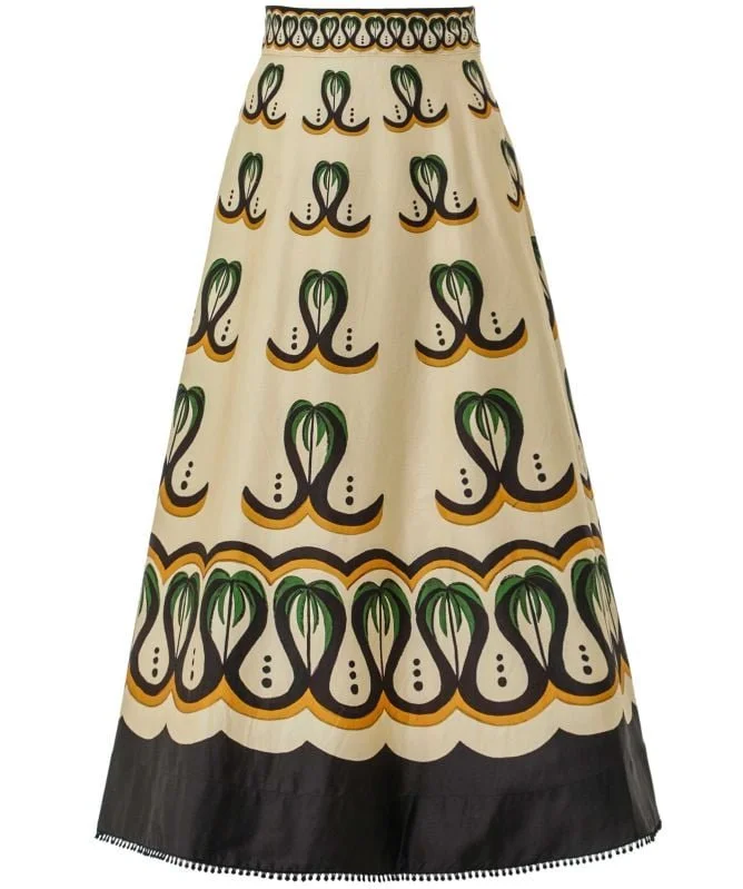 FARM Rio Coconut Tree Flow Skirt