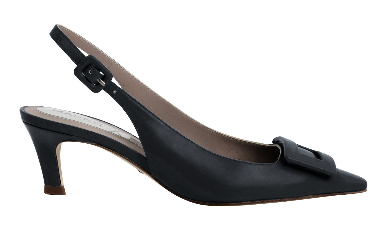Magrit Buckle Low Heel Pumps