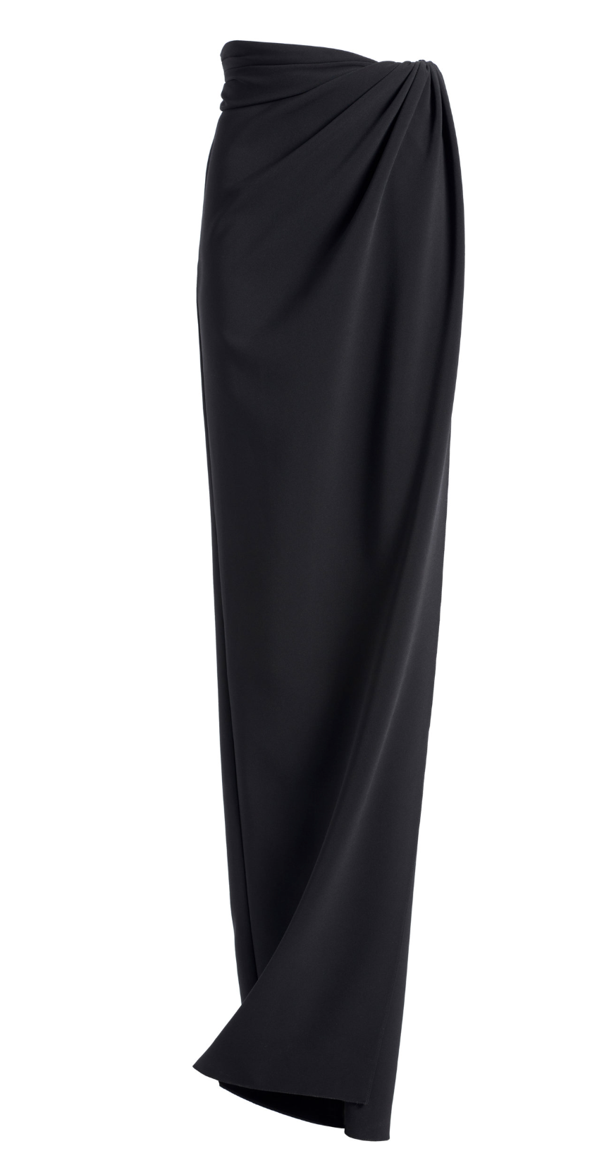 Brandon Maxwell High-Rise Stretch Crepe Wrap Skirt