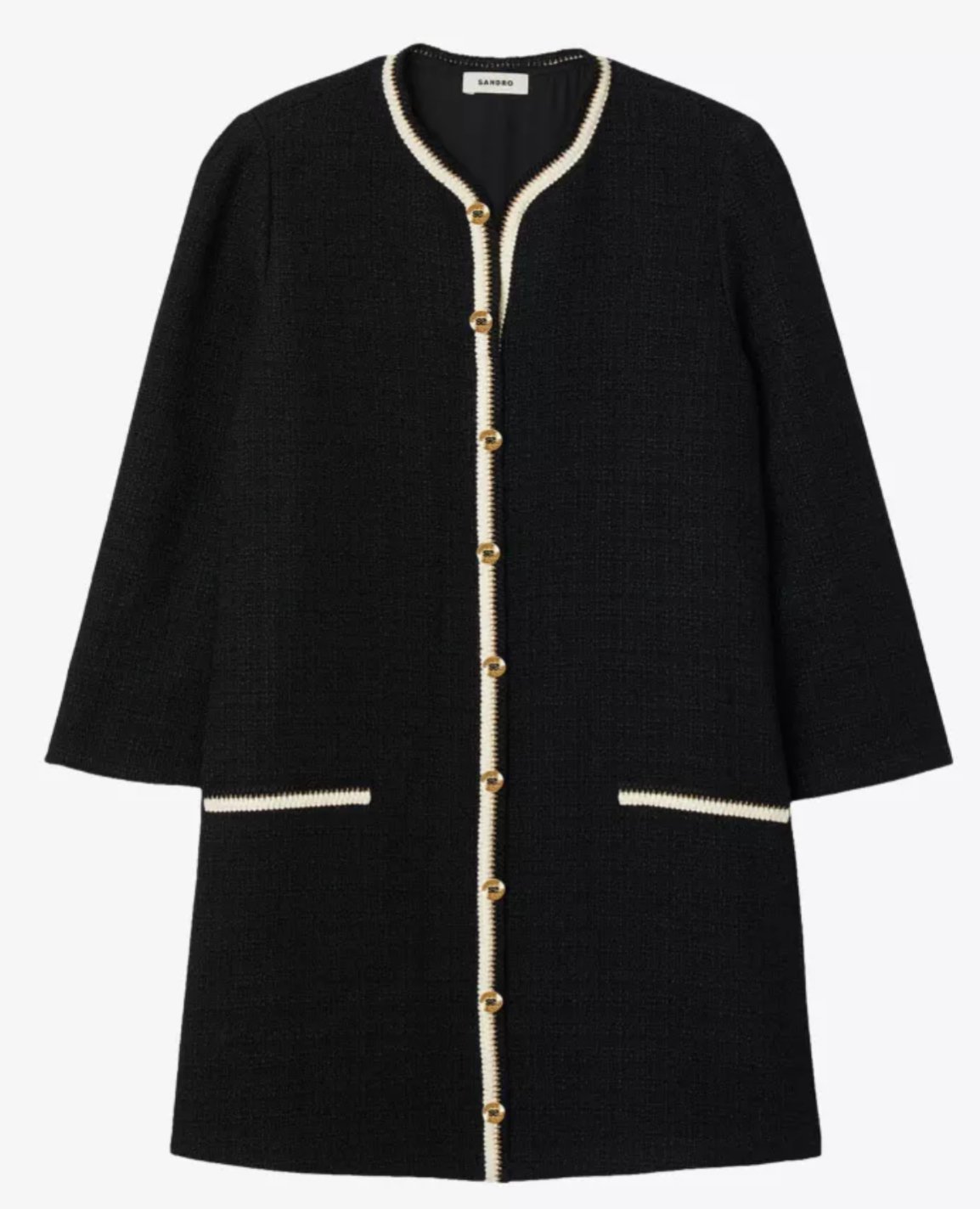 Sandro Eva Tweed Dress