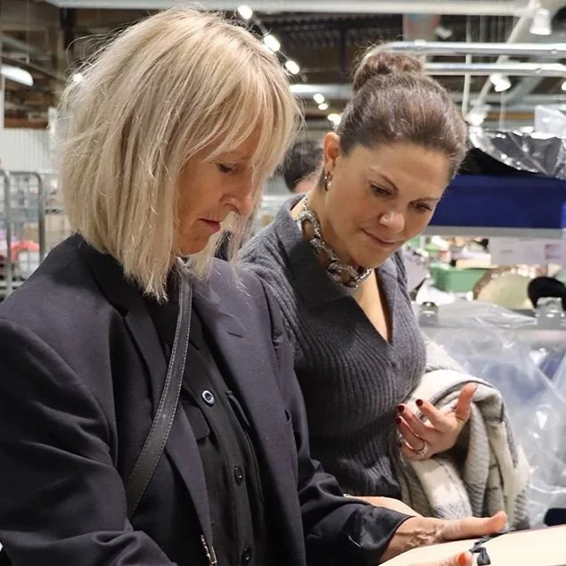 Crown Princess Victoria visits Stockholm City Mission's production unit