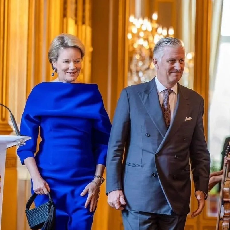 King Philippe and Queen Mathilde host reception at Royal Palace