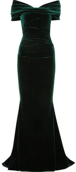 Talbot Runhof Bobonne Off-the-shoulder Gown