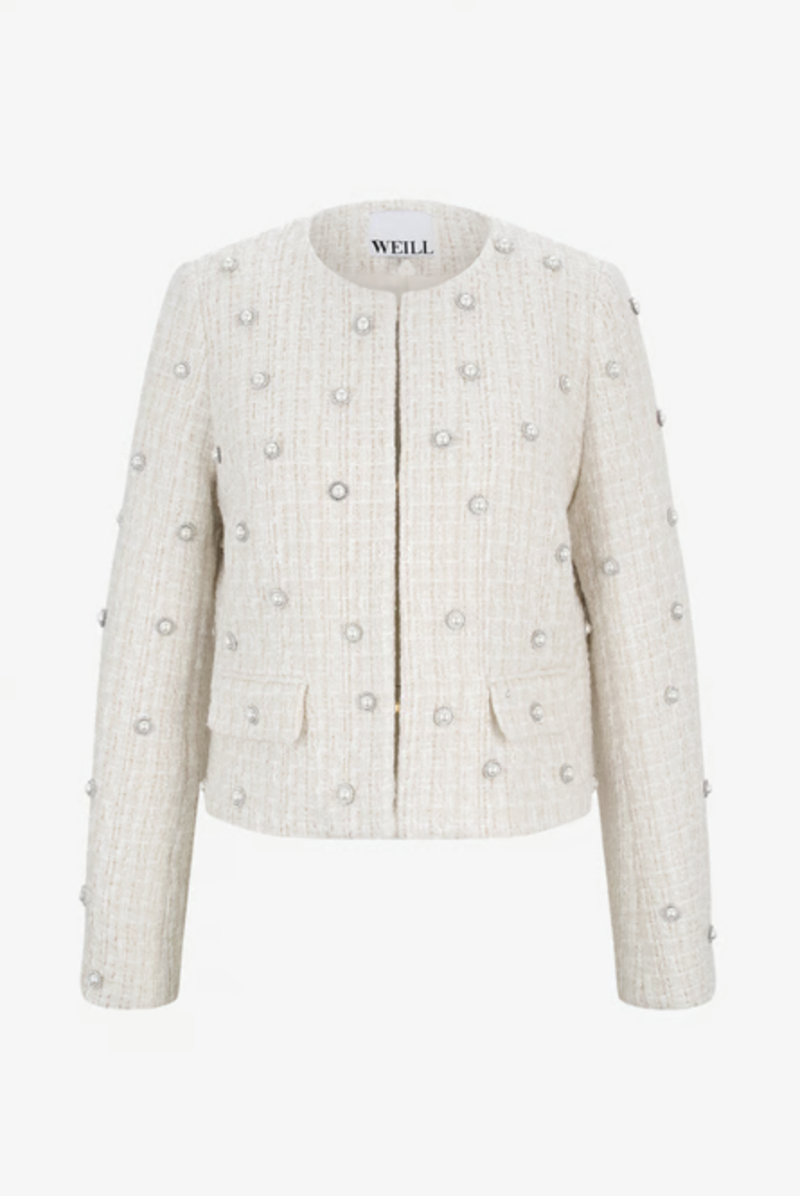Weill Beaded Tweed Jacket