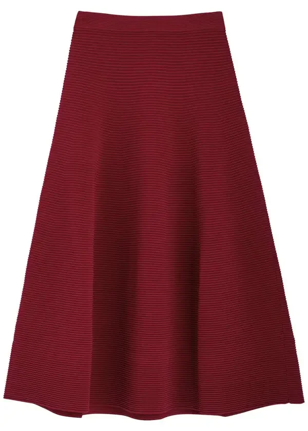 Jonathan Simkhai Jennifer Ribbed-Knit Midi Skirt