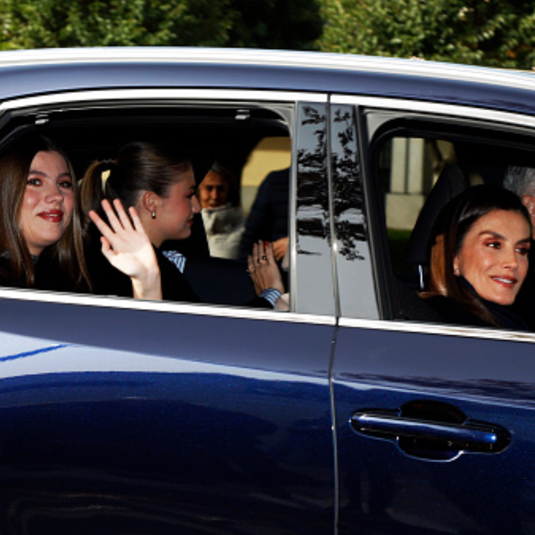 Spanish and Greek Royal Family attend Lunch at El Pardo Palace