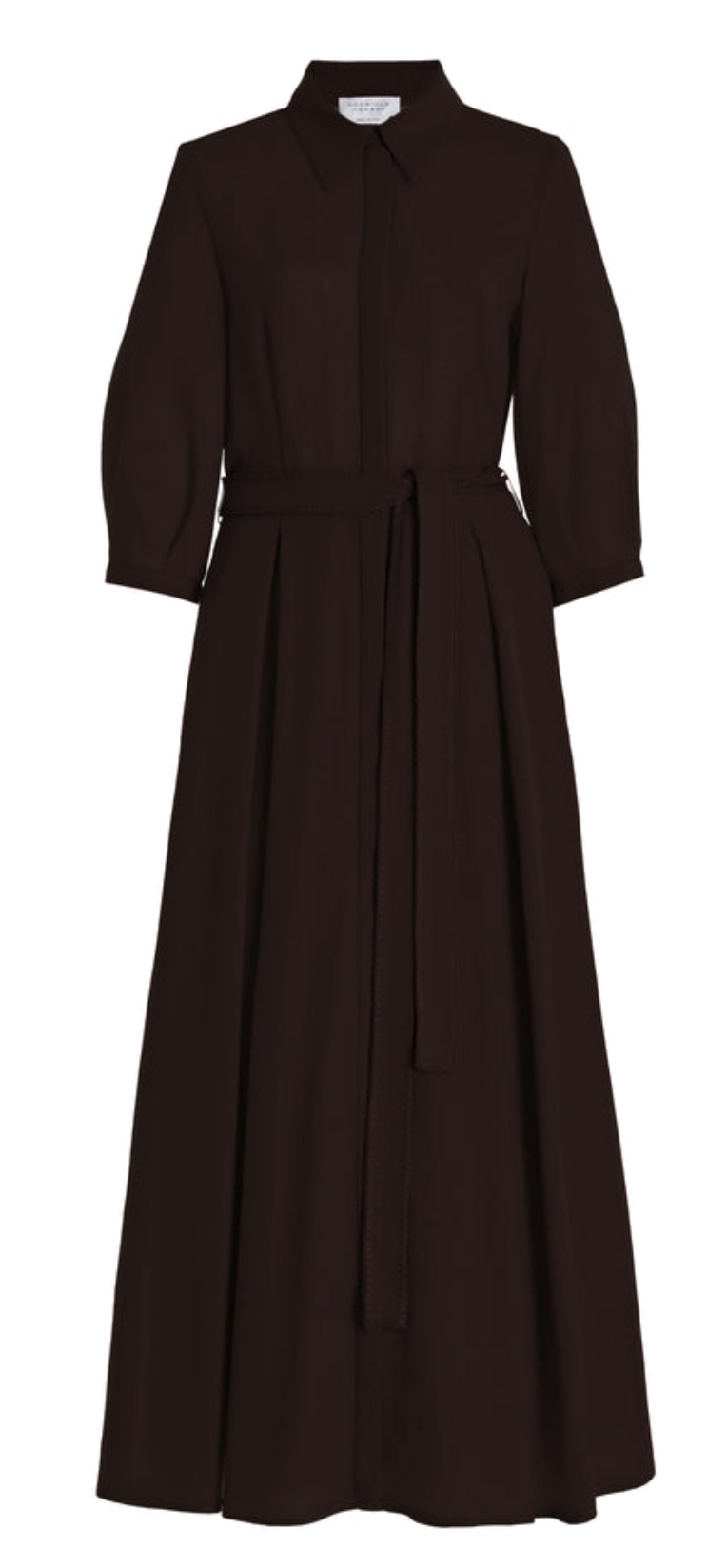 Gabriela Hearst Andy Dress in Chocolate