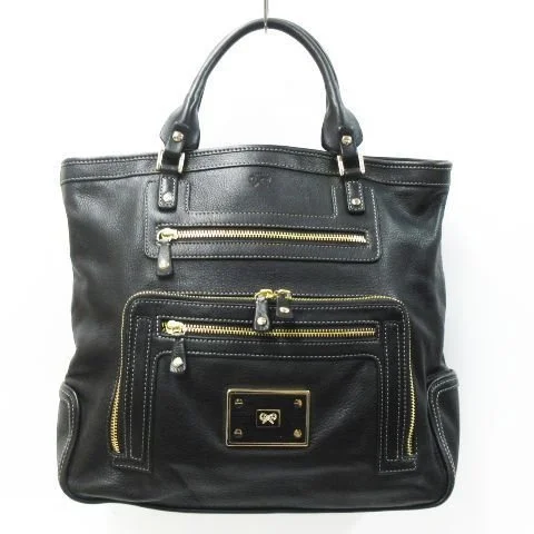 Anya Hindmarch Kennedy Tote in Black Leather.jpg