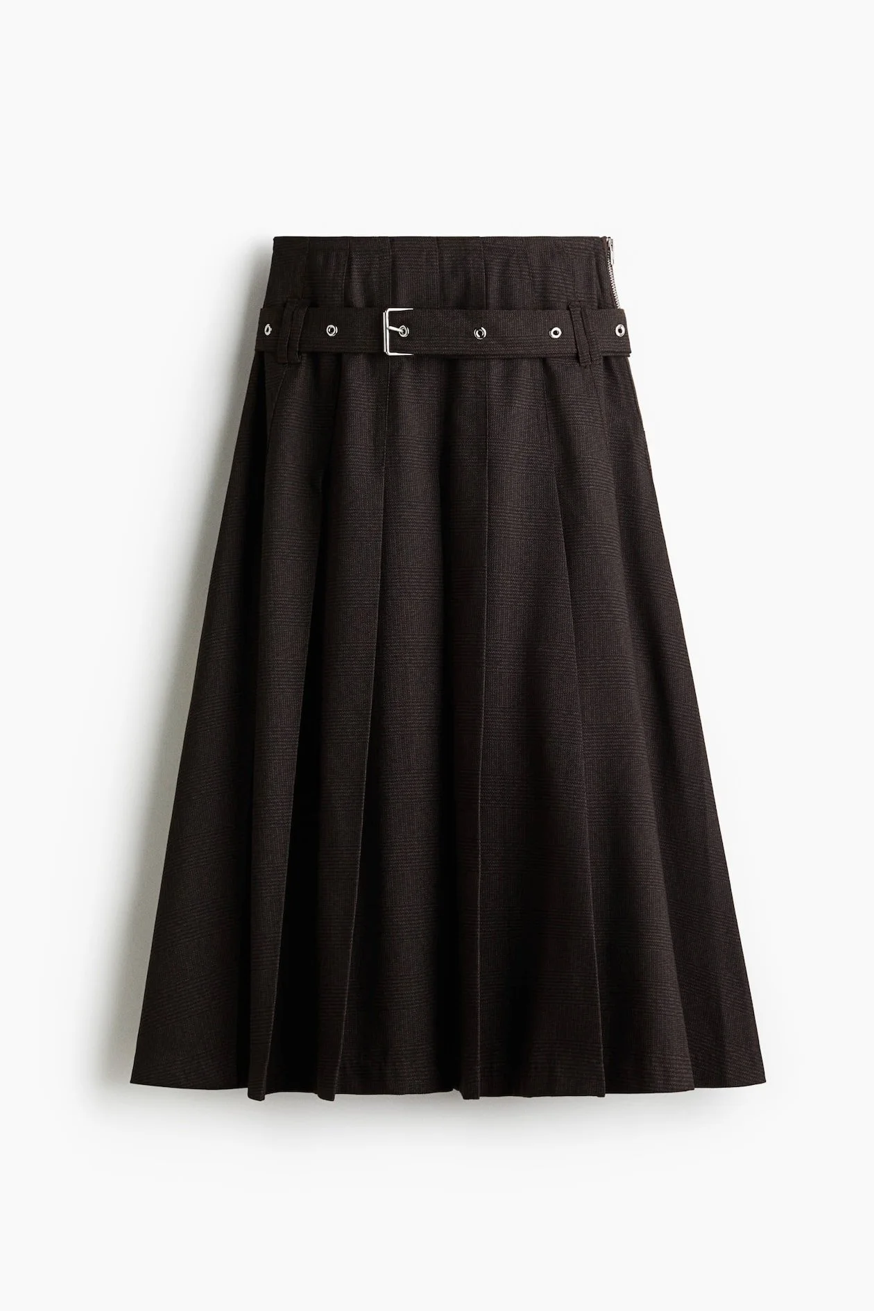 H&M Belted Pleated Skirt