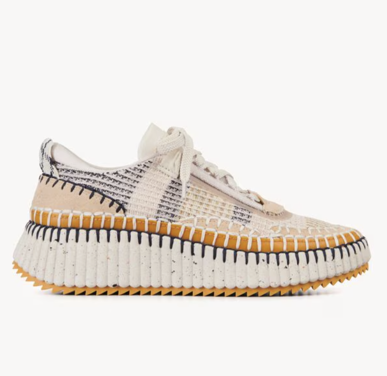 Chloé Nama Sneakers in Biscotti Beige