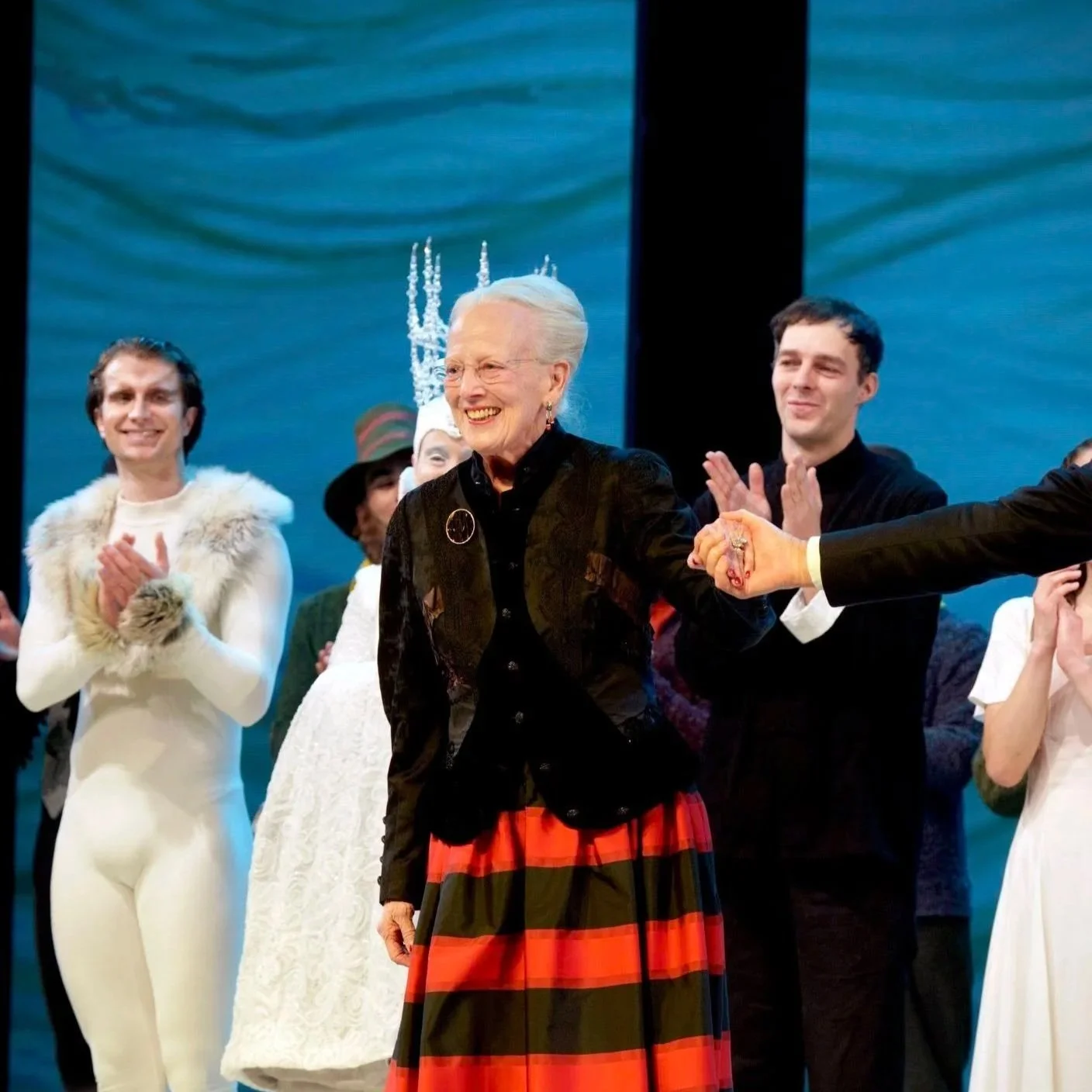Queen Margrethe attends Re-premiere of The Snow Queen in Tivoli