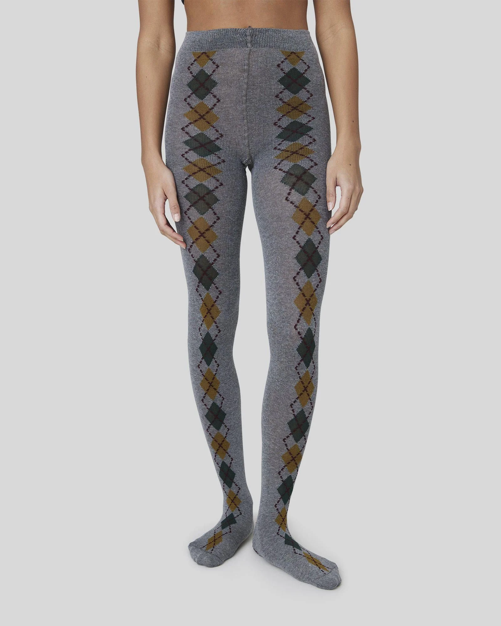 Swedish Stockings Kristina Argyle Cotton Tights in Grey.jpg