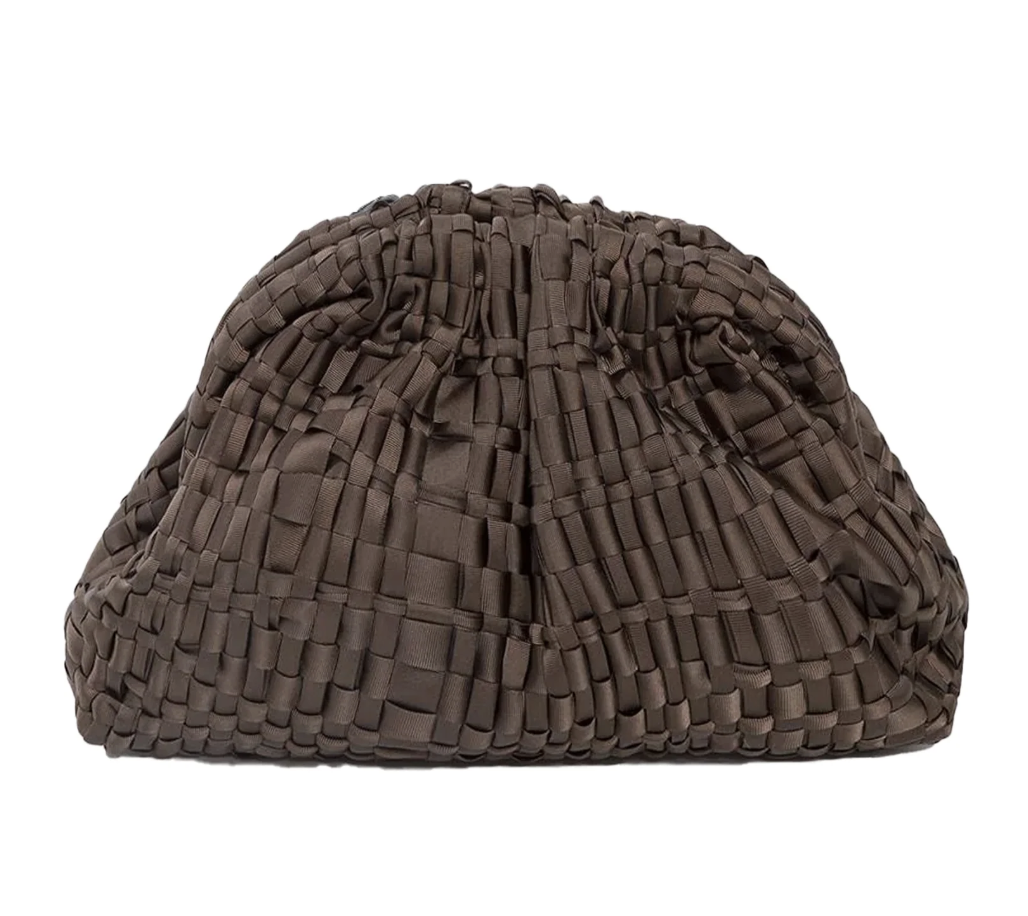 Maria La Rosa Mini Game Clutch in Dark Brown